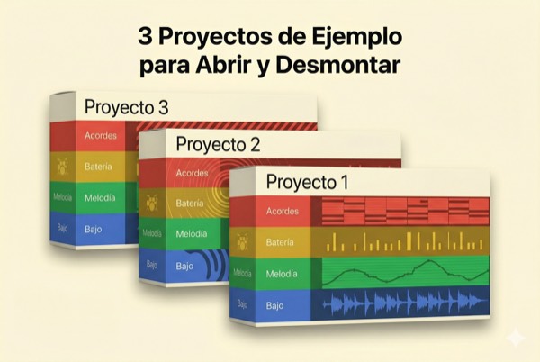 3 proyectos de ejemplo